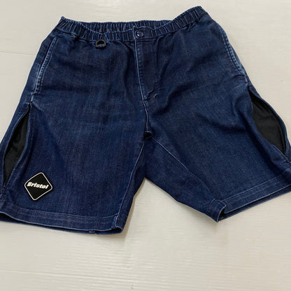 【中古品】【メンズ】 F.C.R.B. エフシーレアルブリストル DENIM VENTILATION SHORTS FCRB-170038 デニム ベンチレーション ショーツ ボトムス ハーフパンツ 153-260716-ss-09-tei サイズ：S カラー：インディゴ 万代Net店