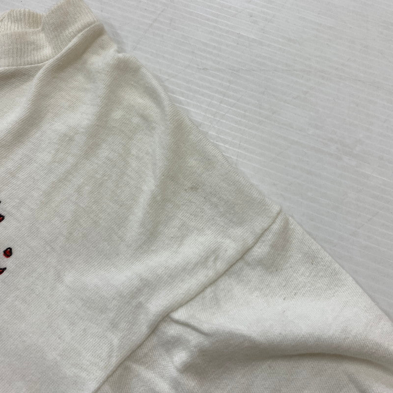 【中古品】【メンズ】 UNKNOWN 90's THE DEVIL MADE ME DO IT TEE 90年代 デビル メイド Tシャツ トップス 半袖 145-260315-ko-28-tei サイズ：L カラー：ホワイト 万代Net店