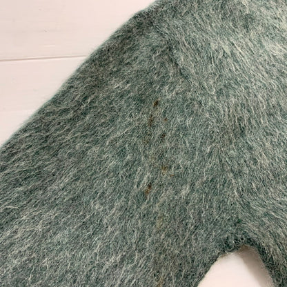 【現状渡し品】【メンズ】 MILLER ミラー MOHAIR CARDIGAN VINTAGE モヘアカーディガン トップス ニット ビンテージ 145-260313-ko-07-tei サイズ：L カラー：グリーン系 万代Net店