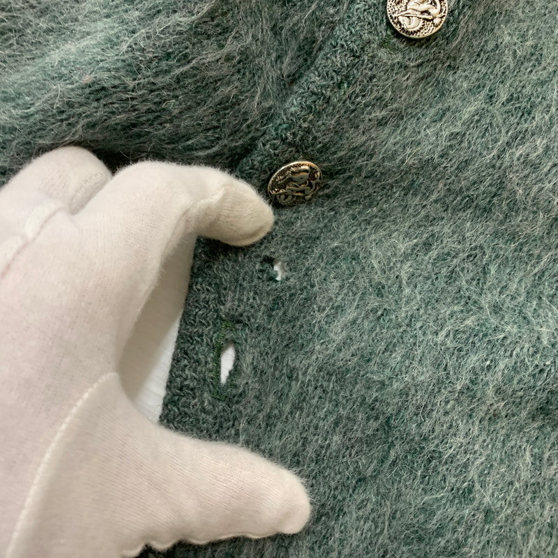 【現状渡し品】【メンズ】 MILLER ミラー MOHAIR CARDIGAN VINTAGE モヘアカーディガン トップス ニット ビンテージ 145-260313-ko-07-tei サイズ：L カラー：グリーン系 万代Net店