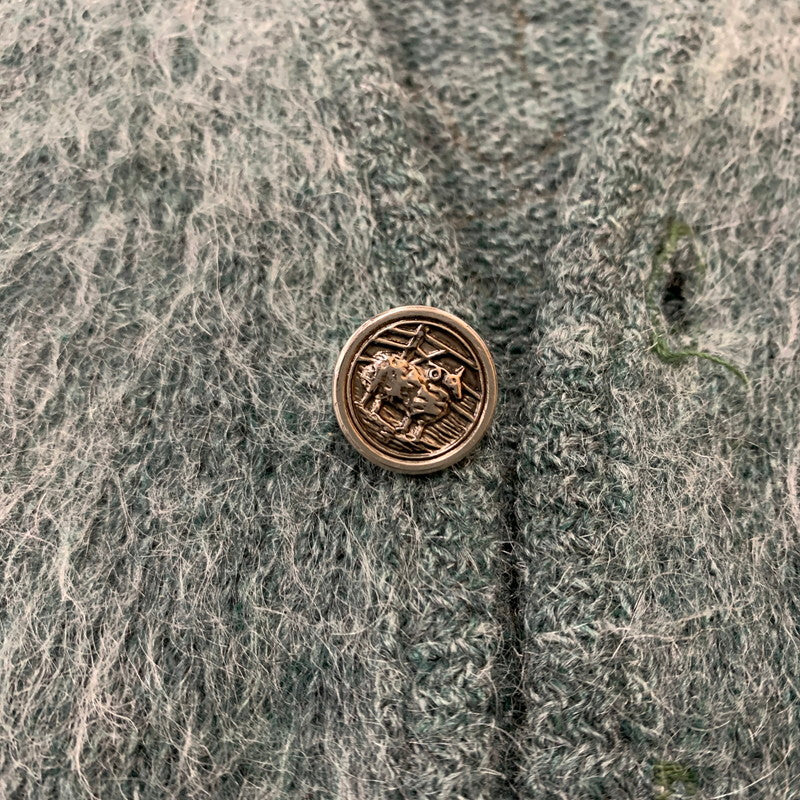 【現状渡し品】【メンズ】 MILLER ミラー MOHAIR CARDIGAN VINTAGE モヘアカーディガン トップス ニット ビンテージ 145-260313-ko-07-tei サイズ：L カラー：グリーン系 万代Net店