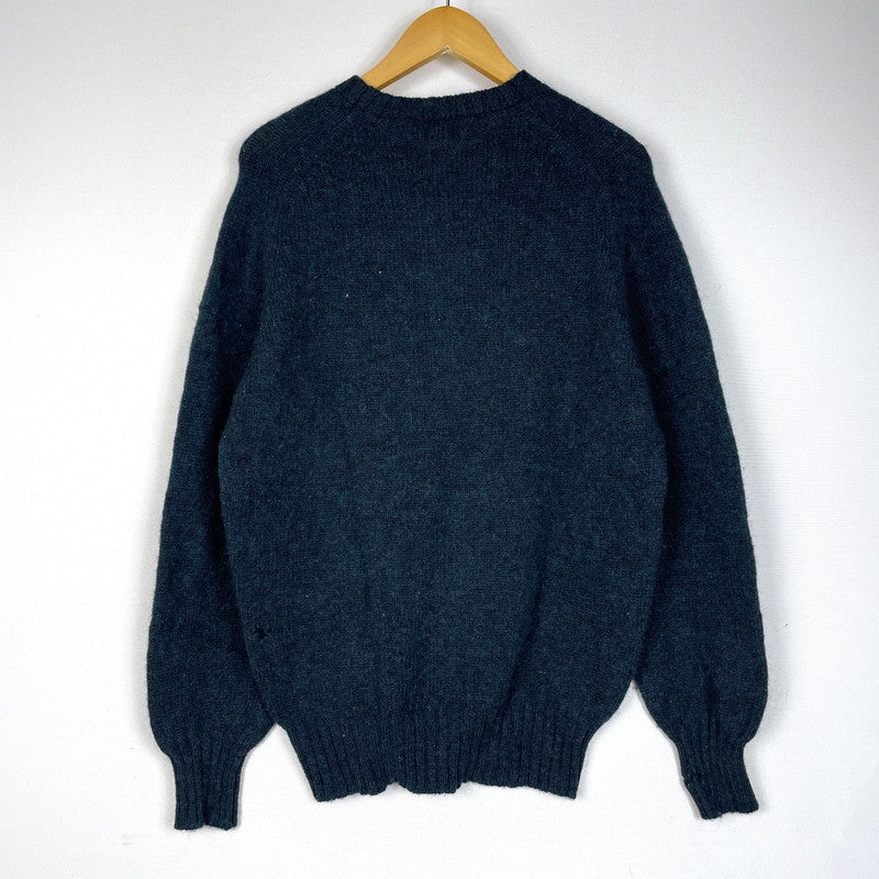 【現状渡し品】【メンズ】 Brooks Brothers ブルックスブラザーズ 70's WOOL KNIT SWEATER MADE IN SCOTLAND VINTAGE 70年代 ウール ニットセーター 長袖 トップス スコットランド製 黒タグ 145-260317-yo-07-tei サイズ：42 カラー：ダークグリーン 万代Net店