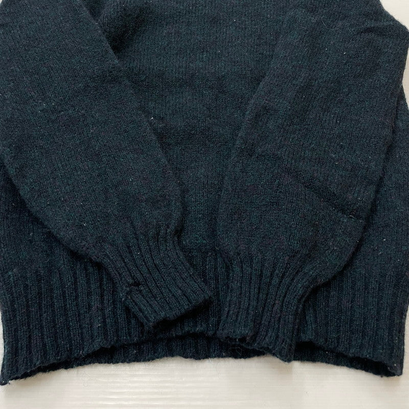 【現状渡し品】【メンズ】 Brooks Brothers ブルックスブラザーズ 70's WOOL KNIT SWEATER MADE IN SCOTLAND VINTAGE 70年代 ウール ニットセーター 長袖 トップス スコットランド製 黒タグ 145-260317-yo-07-tei サイズ：42 カラー：ダークグリーン 万代Net店