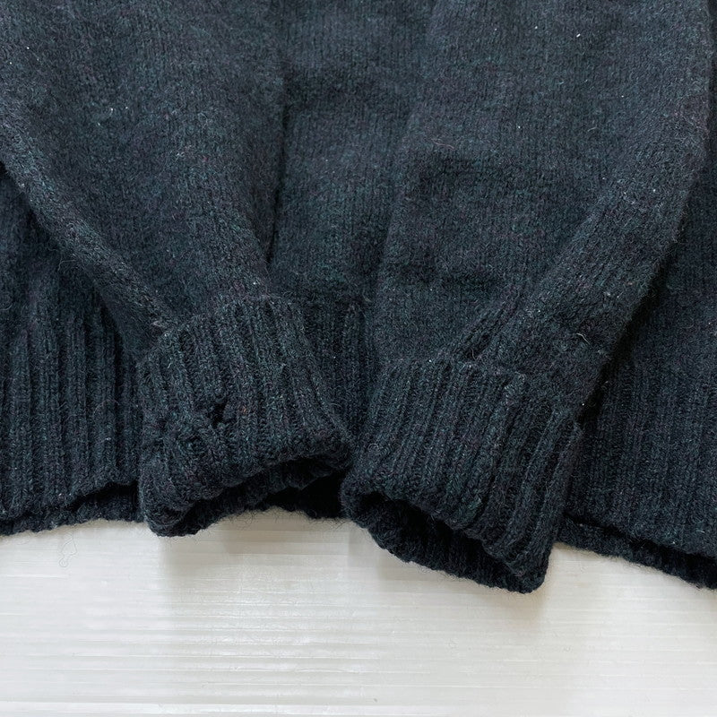 【現状渡し品】【メンズ】 Brooks Brothers ブルックスブラザーズ 70's WOOL KNIT SWEATER MADE IN SCOTLAND VINTAGE 70年代 ウール ニットセーター 長袖 トップス スコットランド製 黒タグ 145-260317-yo-07-tei サイズ：42 カラー：ダークグリーン 万代Net店
