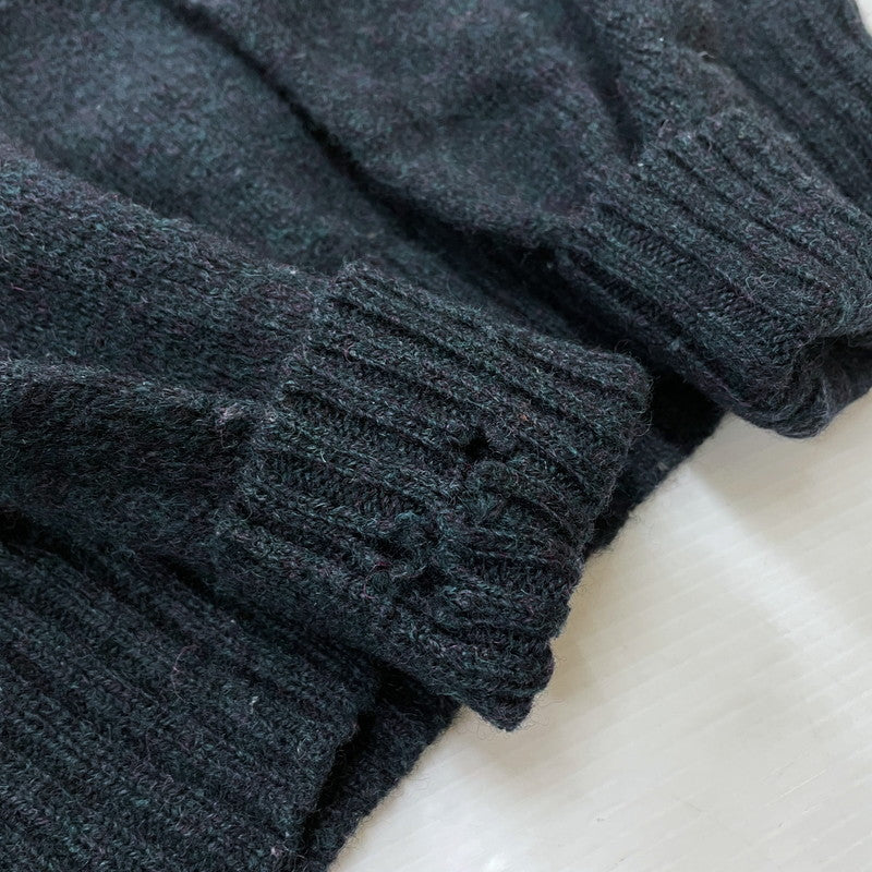 【現状渡し品】【メンズ】 Brooks Brothers ブルックスブラザーズ 70's WOOL KNIT SWEATER MADE IN SCOTLAND VINTAGE 70年代 ウール ニットセーター 長袖 トップス スコットランド製 黒タグ 145-260317-yo-07-tei サイズ：42 カラー：ダークグリーン 万代Net店