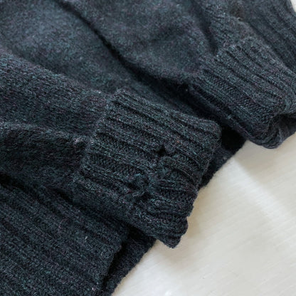 【現状渡し品】【メンズ】 Brooks Brothers ブルックスブラザーズ 70's WOOL KNIT SWEATER MADE IN SCOTLAND VINTAGE 70年代 ウール ニットセーター 長袖 トップス スコットランド製 黒タグ 145-260317-yo-07-tei サイズ：42 カラー：ダークグリーン 万代Net店