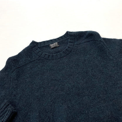 【現状渡し品】【メンズ】 Brooks Brothers ブルックスブラザーズ 70's WOOL KNIT SWEATER MADE IN SCOTLAND VINTAGE 70年代 ウール ニットセーター 長袖 トップス スコットランド製 黒タグ 145-260317-yo-07-tei サイズ：42 カラー：ダークグリーン 万代Net店