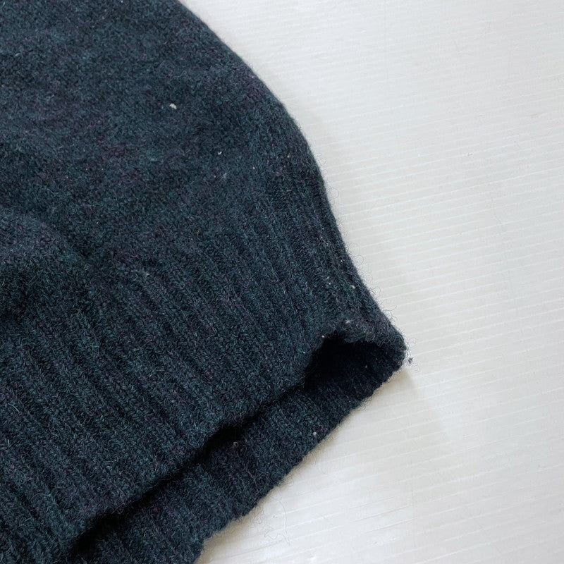 【現状渡し品】【メンズ】 Brooks Brothers ブルックスブラザーズ 70's WOOL KNIT SWEATER MADE IN SCOTLAND VINTAGE 70年代 ウール ニットセーター 長袖 トップス スコットランド製 黒タグ 145-260317-yo-07-tei サイズ：42 カラー：ダークグリーン 万代Net店