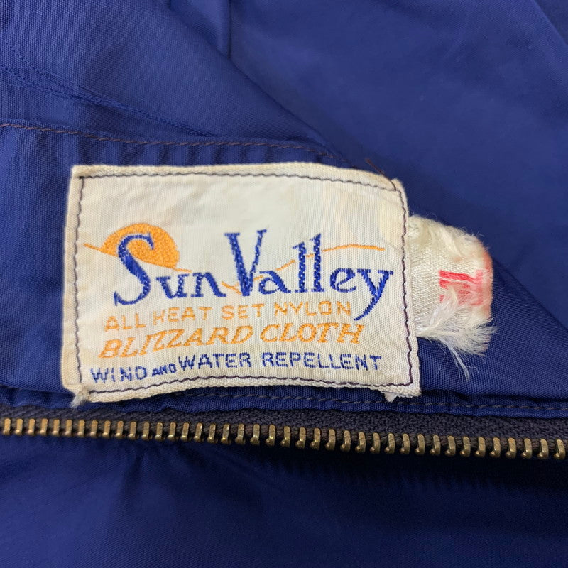 【現状渡し品】【メンズ】 SUN VALLEY サンバレー NYLON ANORAK JACKET VINTAGE ナイロンアノラック ジャケット ライトアウター ビンテージ 菱形タロン 145-260321-ko-02-tei サイズ：不明 カラー：ブルー系 万代Net店