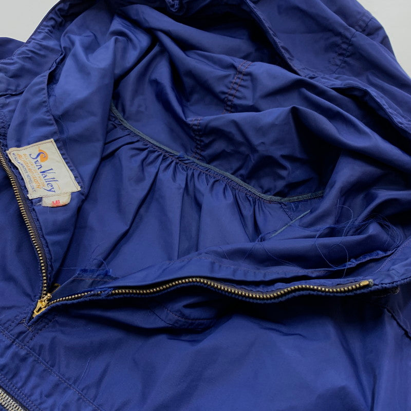 【現状渡し品】【メンズ】 SUN VALLEY サンバレー NYLON ANORAK JACKET VINTAGE ナイロンアノラック ジャケット ライトアウター ビンテージ 菱形タロン 145-260321-ko-02-tei サイズ：不明 カラー：ブルー系 万代Net店