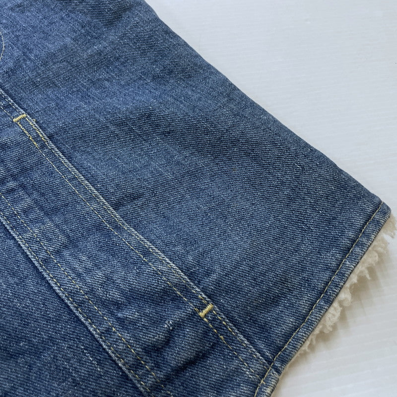【中古品】【メンズ】 Lee リー 70~80's STORM RIDER DENIM BOA VEST 222-0449 VINTAGE 70^80年代 ストームライダー デニム ボア ベスト ライトアウター ヴィンテージ 145-260317-yo-17-tei サイズ：MR カラー：インディゴ 万代Net店