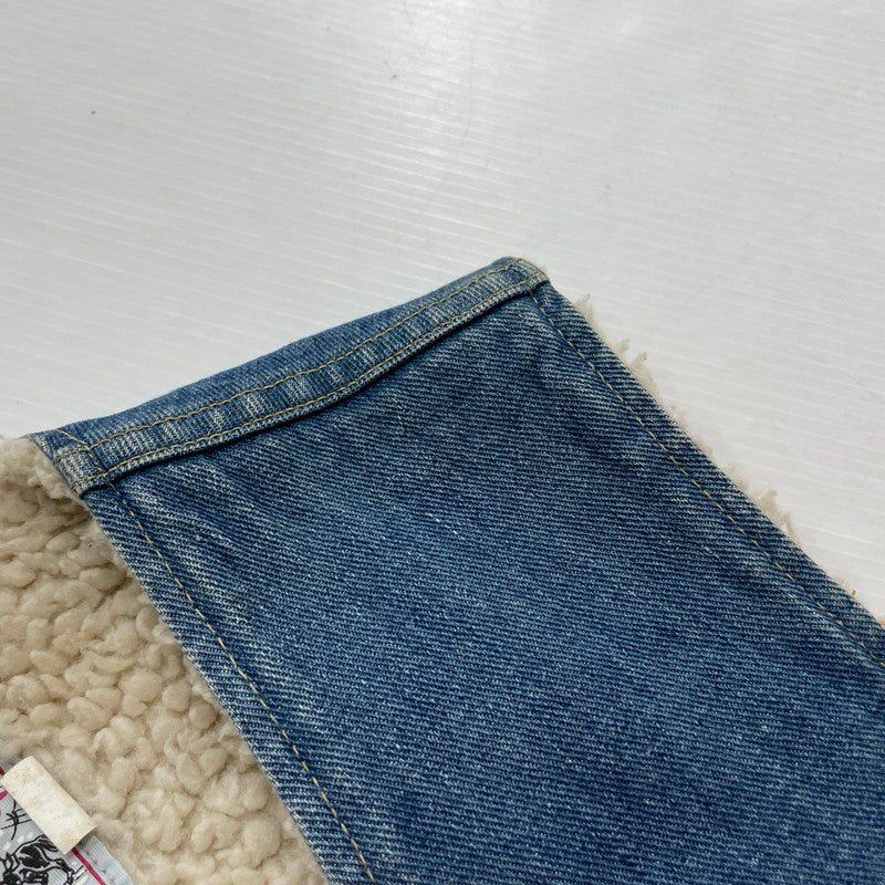 【中古品】【メンズ】 Lee リー 70~80's STORM RIDER DENIM BOA VEST 222-0449 VINTAGE 70^80年代 ストームライダー デニム ボア ベスト ライトアウター ヴィンテージ 145-260317-yo-17-tei サイズ：MR カラー：インディゴ 万代Net店