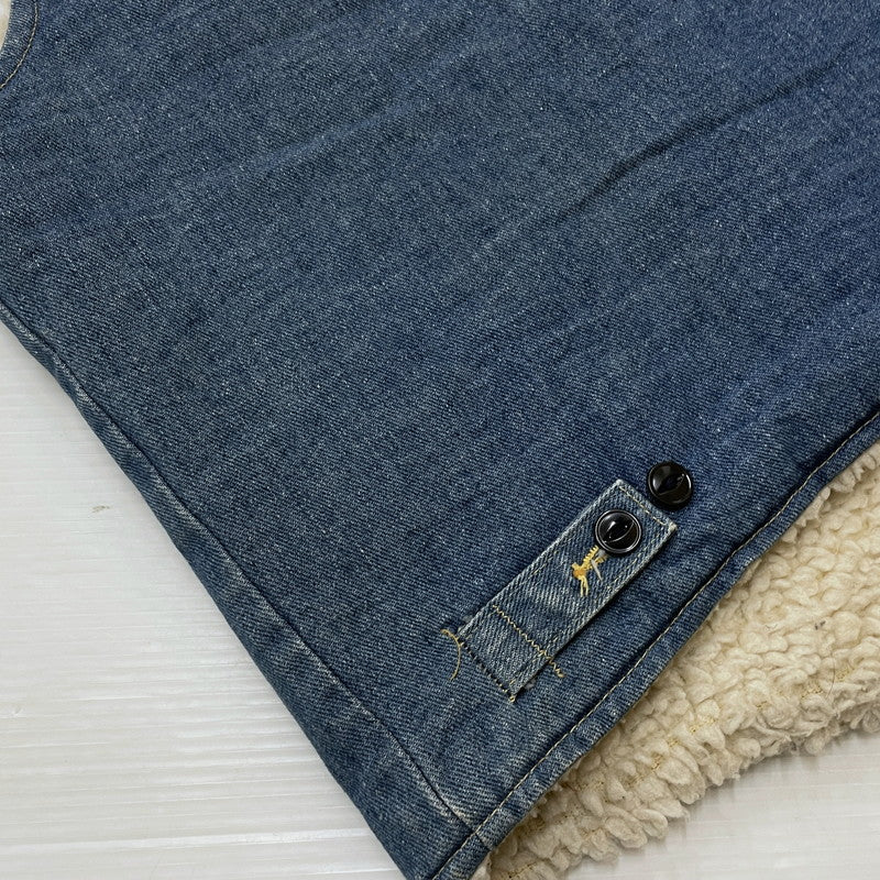 【中古品】【メンズ】 Lee リー 70~80's STORM RIDER DENIM BOA VEST 222-0449 VINTAGE 70^80年代 ストームライダー デニム ボア ベスト ライトアウター ヴィンテージ 145-260317-yo-17-tei サイズ：MR カラー：インディゴ 万代Net店