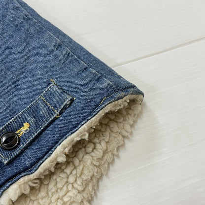【中古品】【メンズ】 Lee リー 70~80's STORM RIDER DENIM BOA VEST 222-0449 VINTAGE 70^80年代 ストームライダー デニム ボア ベスト ライトアウター ヴィンテージ 145-260317-yo-17-tei サイズ：MR カラー：インディゴ 万代Net店