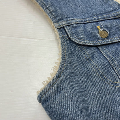 【中古品】【メンズ】 Lee リー 70~80's STORM RIDER DENIM BOA VEST 222-0449 VINTAGE 70^80年代 ストームライダー デニム ボア ベスト ライトアウター ヴィンテージ 145-260317-yo-17-tei サイズ：MR カラー：インディゴ 万代Net店