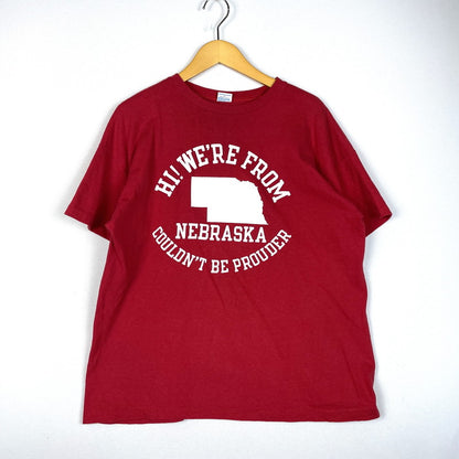 【中古品】【メンズ】 Champion チャンピオン 80's S/S COTTON TEE VINTAGE 80年代 ショートスリーブ コットン Tシャツ 半袖 トップス バータグ ヴィンテージ 145-260317-yo-01-tei サイズ：XL カラー：レッド 万代Net店