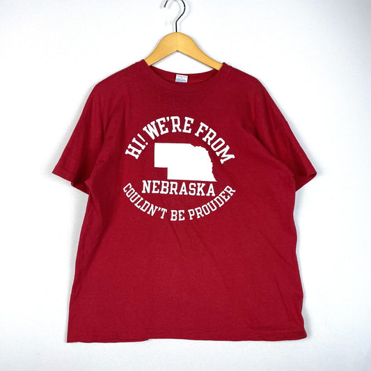 【中古品】【メンズ】 Champion チャンピオン 80's S/S COTTON TEE VINTAGE 80年代 ショートスリーブ コットン Tシャツ 半袖 トップス バータグ ヴィンテージ 145-260317-yo-01-tei サイズ：XL カラー：レッド 万代Net店