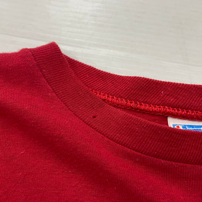 【中古品】【メンズ】 Champion チャンピオン 80's S/S COTTON TEE VINTAGE 80年代 ショートスリーブ コットン Tシャツ 半袖 トップス バータグ ヴィンテージ 145-260317-yo-01-tei サイズ：XL カラー：レッド 万代Net店