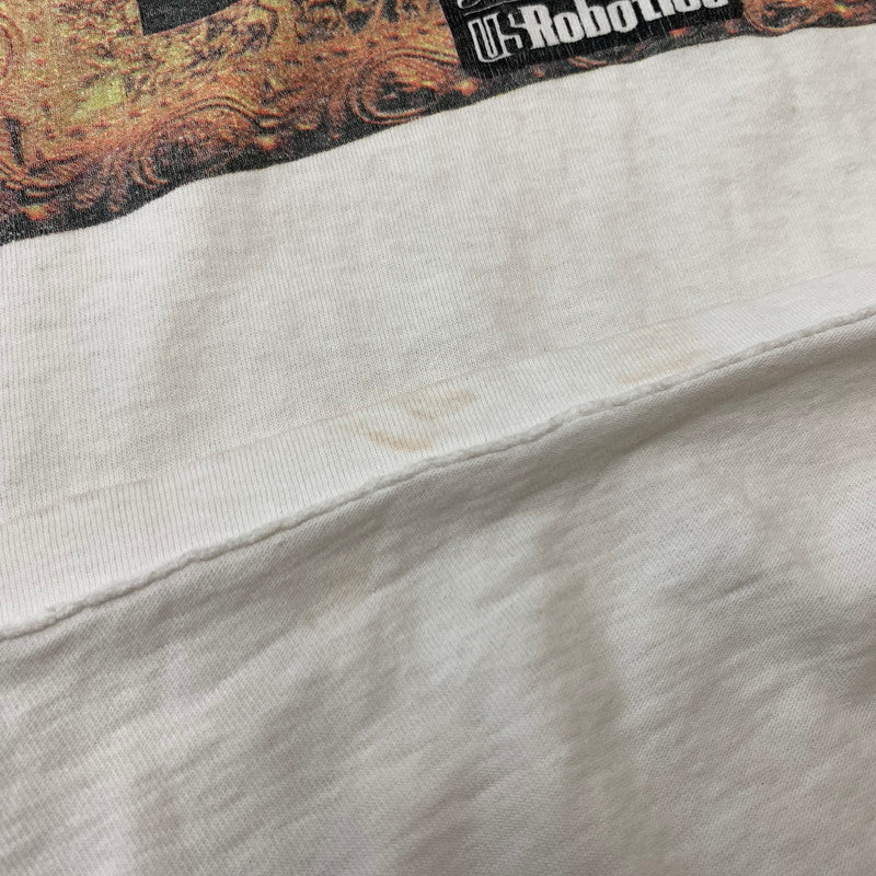 【現状渡し品】【メンズ】 ONEITA オニータ 90's THE ART OF CONNECTION USROBOTICS TEE 90年代 アート オブ コネクション Tシャツ トップス モナリザ パロディプリント 145-260315-ko-16-tei サイズ：XL カラー：ホワイト 万代Net店