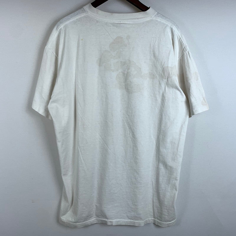 【現状渡し品】【メンズ】 ONEITA オニータ 90's THE ART OF CONNECTION USROBOTICS TEE 90年代 アート オブ コネクション Tシャツ トップス モナリザ パロディプリント 145-260315-ko-16-tei サイズ：XL カラー：ホワイト 万代Net店