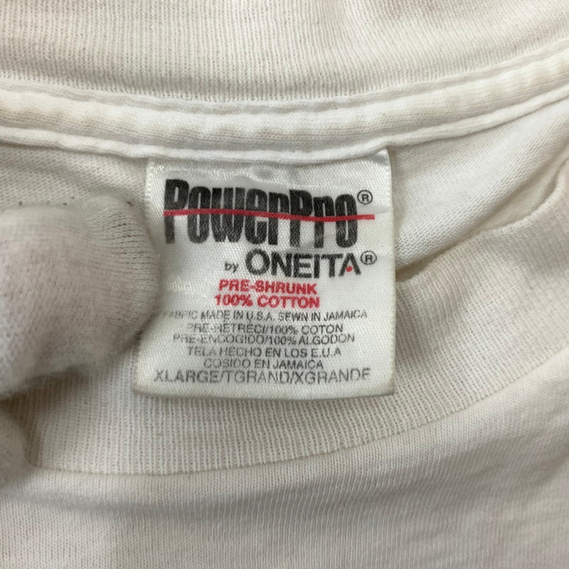 【現状渡し品】【メンズ】 ONEITA オニータ 90's THE ART OF CONNECTION USROBOTICS TEE 90年代 アート オブ コネクション Tシャツ トップス モナリザ パロディプリント 145-260315-ko-16-tei サイズ：XL カラー：ホワイト 万代Net店