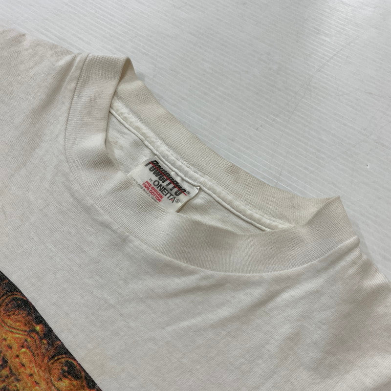 【現状渡し品】【メンズ】 ONEITA オニータ 90's THE ART OF CONNECTION USROBOTICS TEE 90年代 アート オブ コネクション Tシャツ トップス モナリザ パロディプリント 145-260315-ko-16-tei サイズ：XL カラー：ホワイト 万代Net店