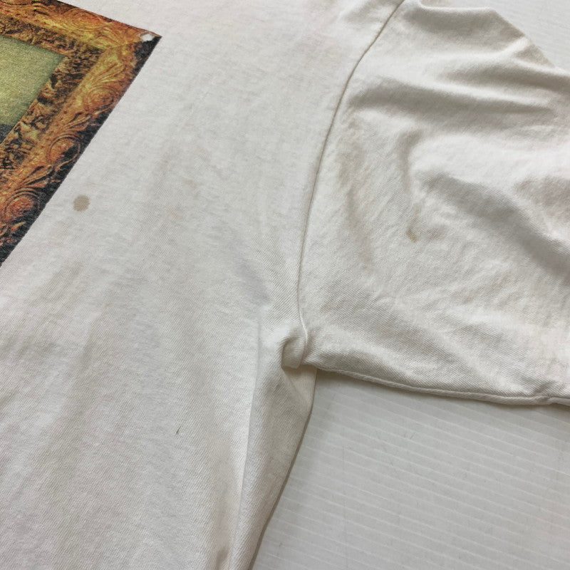 【現状渡し品】【メンズ】 ONEITA オニータ 90's THE ART OF CONNECTION USROBOTICS TEE 90年代 アート オブ コネクション Tシャツ トップス モナリザ パロディプリント 145-260315-ko-16-tei サイズ：XL カラー：ホワイト 万代Net店