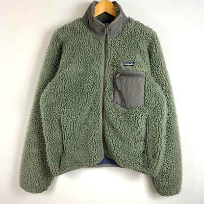 【中古品】【メンズ】 patagonia パタゴニア CLASSIC RETRO CARDIGAN MADE IN USA 23024 クラッシック レトロ カーディガン トップス ジャケット USA製 144-260315-ko-03-tei サイズ：S カラー：グリーン系 万代Net店