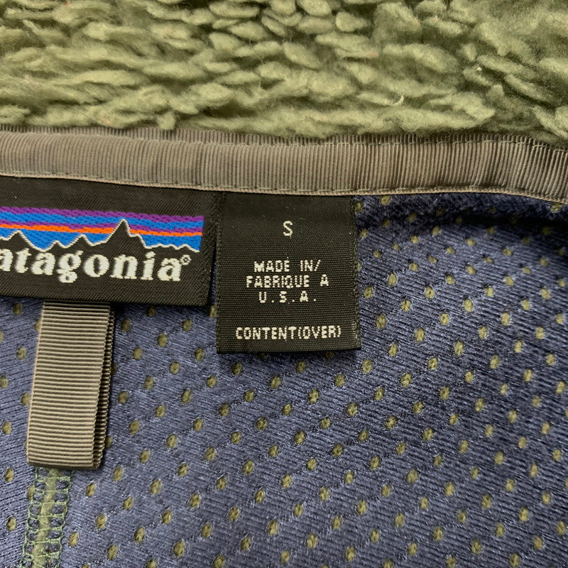 【中古品】【メンズ】 patagonia パタゴニア CLASSIC RETRO CARDIGAN MADE IN USA 23024 クラッシック レトロ カーディガン トップス ジャケット USA製 144-260315-ko-03-tei サイズ：S カラー：グリーン系 万代Net店
