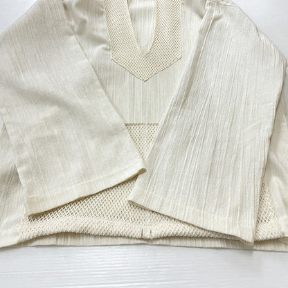 【中古品】【メンズ】 LEW MAGRAM ルーマグラム 70's MESH SMOCK PARKA VINTAGE 70年代 メッシュ スモック パーカー ライトアウター ヴィンテージ 145-260317-yo-08-tei サイズ：XL カラー：ホワイト/アイボリー系 万代Net店