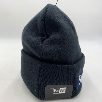 【中古美品】【メンズ】 Supreme シュプリーム × NEWERA ニューエラ 別注 コラボ BOX LOGO BEANIE FW25BN5-NVY-OS ボックス ロゴ ビーニー 帽子 ニットキャップ 185-260316-ko-28-tei サイズ：OS カラー：ネイビー 万代Net店