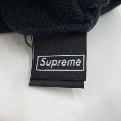 【中古美品】【メンズ】 Supreme シュプリーム × NEWERA ニューエラ 別注 コラボ BOX LOGO BEANIE FW25BN5-NVY-OS ボックス ロゴ ビーニー 帽子 ニットキャップ 185-260316-ko-28-tei サイズ：OS カラー：ネイビー 万代Net店