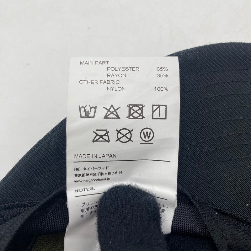 【中古品】【メンズ】 NEIGHBORHOOD ネイバーフッド LOGO MESH CAP 241YGNH-HT12 ロゴ メッシュキャップ 帽子 185-260316-ks-29-tei サイズ：F カラー：ブラック 万代Net店