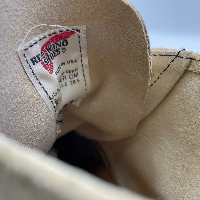 【中古品】【メンズ】 RED WING レッドウィング 6-INCH CLASSIC ROUND 8167 6インチ クラシック ラウンド ブーツ 靴 シューズ 164-260316-yo-08-tei サイズ：26.5cm カラー：ベージュ 万代Net店