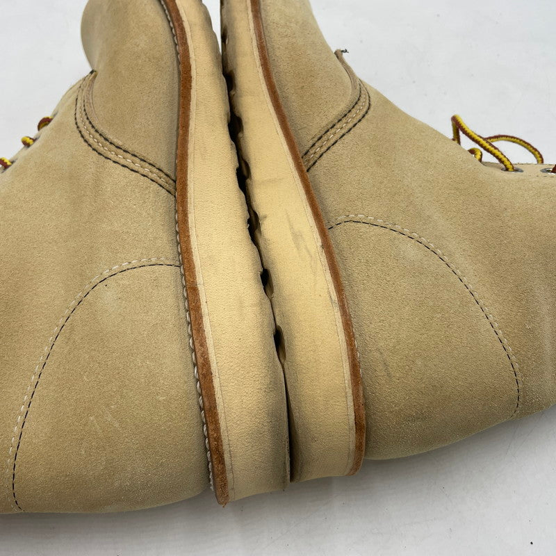 【中古品】【メンズ】 RED WING レッドウィング 6-INCH CLASSIC ROUND 8167 6インチ クラシック ラウンド ブーツ 靴 シューズ 164-260316-yo-08-tei サイズ：26.5cm カラー：ベージュ 万代Net店