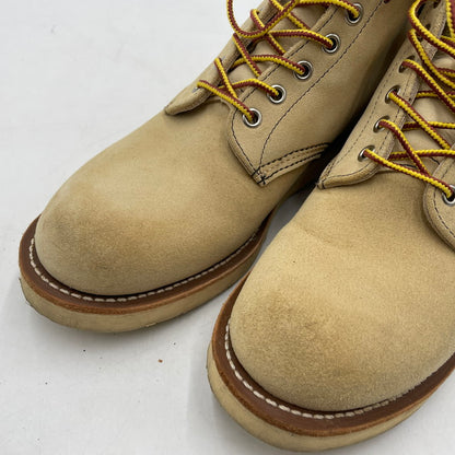 【中古品】【メンズ】 RED WING レッドウィング 6-INCH CLASSIC ROUND 8167 6インチ クラシック ラウンド ブーツ 靴 シューズ 164-260316-yo-08-tei サイズ：26.5cm カラー：ベージュ 万代Net店