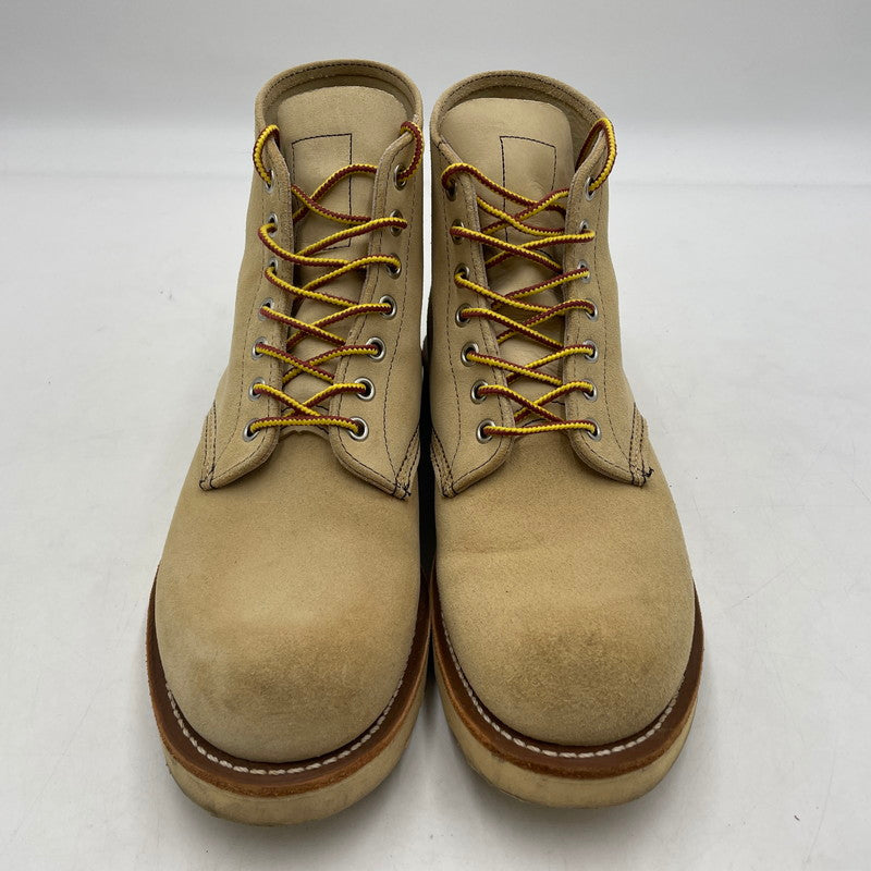 【中古品】【メンズ】 RED WING レッドウィング 6-INCH CLASSIC ROUND 8167 6インチ クラシック ラウンド ブーツ 靴 シューズ 164-260316-yo-08-tei サイズ：26.5cm カラー：ベージュ 万代Net店