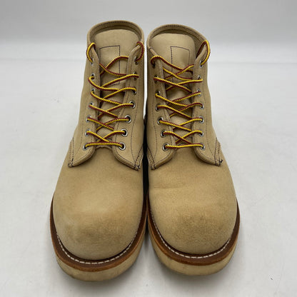 【中古品】【メンズ】 RED WING レッドウィング 6-INCH CLASSIC ROUND 8167 6インチ クラシック ラウンド ブーツ 靴 シューズ 164-260316-yo-08-tei サイズ：26.5cm カラー：ベージュ 万代Net店