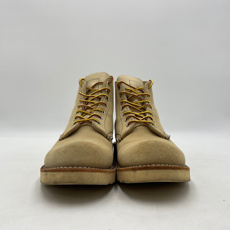 【中古品】【メンズ】 RED WING レッドウィング 6-INCH CLASSIC ROUND 8167 6インチ クラシック ラウンド ブーツ 靴 シューズ 164-260316-yo-08-tei サイズ：26.5cm カラー：ベージュ 万代Net店