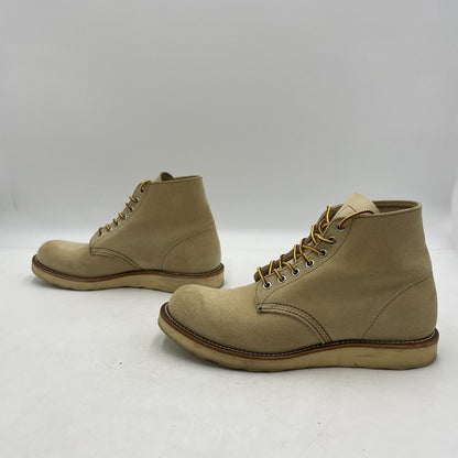 【中古品】【メンズ】 RED WING レッドウィング 6-INCH CLASSIC ROUND 8167 6インチ クラシック ラウンド ブーツ 靴 シューズ 164-260316-yo-08-tei サイズ：26.5cm カラー：ベージュ 万代Net店