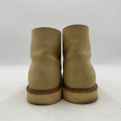 【中古品】【メンズ】 RED WING レッドウィング 6-INCH CLASSIC ROUND 8167 6インチ クラシック ラウンド ブーツ 靴 シューズ 164-260316-yo-08-tei サイズ：26.5cm カラー：ベージュ 万代Net店