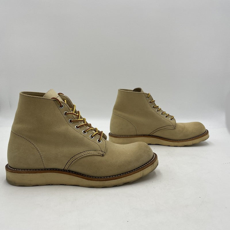 【中古品】【メンズ】 RED WING レッドウィング 6-INCH CLASSIC ROUND 8167 6インチ クラシック ラウンド ブーツ 靴 シューズ 164-260316-yo-08-tei サイズ：26.5cm カラー：ベージュ 万代Net店
