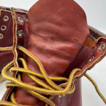 【現状渡し品】【メンズ】 RED WING レッドウィング 90's 四角犬タグ IRISH SETTER 6-INCH CLASSIC MOC 8875 90年代 アイリッシュセッター 6インチ クラシック モック ブーツ 靴 シューズ 164-260316-yo-07-tei サイズ：26cm カラー：ブラウン 万代Net店