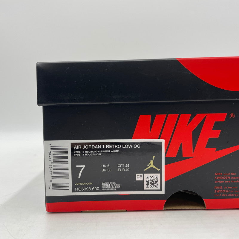 【中古美品】【メンズ】 NIKE ナイキ AIR JORDAN 1 RETRO LOW OG "CHICAGO" HQ6998-600 エアジョーダン 1 レトロ ロー シカゴ スニーカー 靴 シューズ 160-260316-yo-02-tei サイズ：25cm カラー：レッド 万代Net店