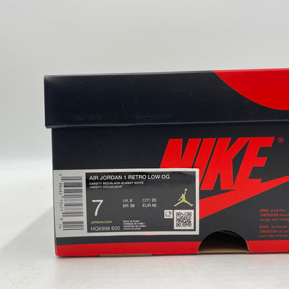 【中古美品】【メンズ】 NIKE ナイキ AIR JORDAN 1 RETRO LOW OG "CHICAGO" HQ6998-600 エアジョーダン 1 レトロ ロー シカゴ スニーカー 靴 シューズ 160-260316-yo-02-tei サイズ：25cm カラー：レッド 万代Net店