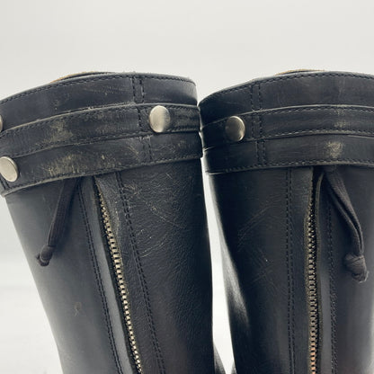 【中古品】【メンズ】 ROLLING DUB TRIO ローリングダブトリオ STEER HIDE LEATHER BOOTS MR04 REV101 ステアハイド レザー ブーツ 靴 バイクブーツ 164-260316-yo-01-tei サイズ：25cm カラー：ブラック 万代Net店
