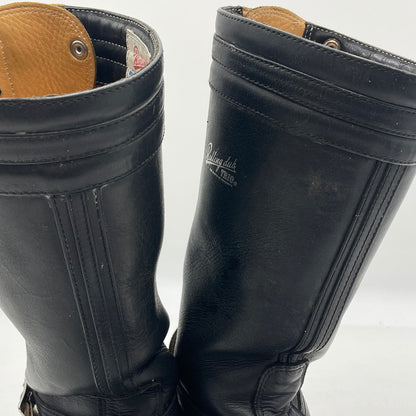 【中古品】【メンズ】 ROLLING DUB TRIO ローリングダブトリオ STEER HIDE LEATHER BOOTS MR04 REV101 ステアハイド レザー ブーツ 靴 バイクブーツ 164-260316-yo-01-tei サイズ：25cm カラー：ブラック 万代Net店
