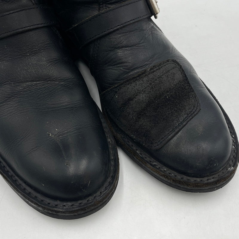 【中古品】【メンズ】 ROLLING DUB TRIO ローリングダブトリオ STEER HIDE LEATHER BOOTS MR04 REV101 ステアハイド レザー ブーツ 靴 バイクブーツ 164-260316-yo-01-tei サイズ：25cm カラー：ブラック 万代Net店