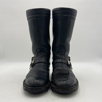 【中古品】【メンズ】 ROLLING DUB TRIO ローリングダブトリオ STEER HIDE LEATHER BOOTS MR04 REV101 ステアハイド レザー ブーツ 靴 バイクブーツ 164-260316-yo-01-tei サイズ：25cm カラー：ブラック 万代Net店