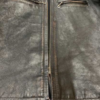 【現状渡し品】【メンズ】 BUCO ブコ HORSEHIDE LEATHER JACKET J100 ホースハイド レザージャケット アウター 茶芯 145-260316-ko-18-fuzh サイズ：36 カラー：ブラック 万代Net店